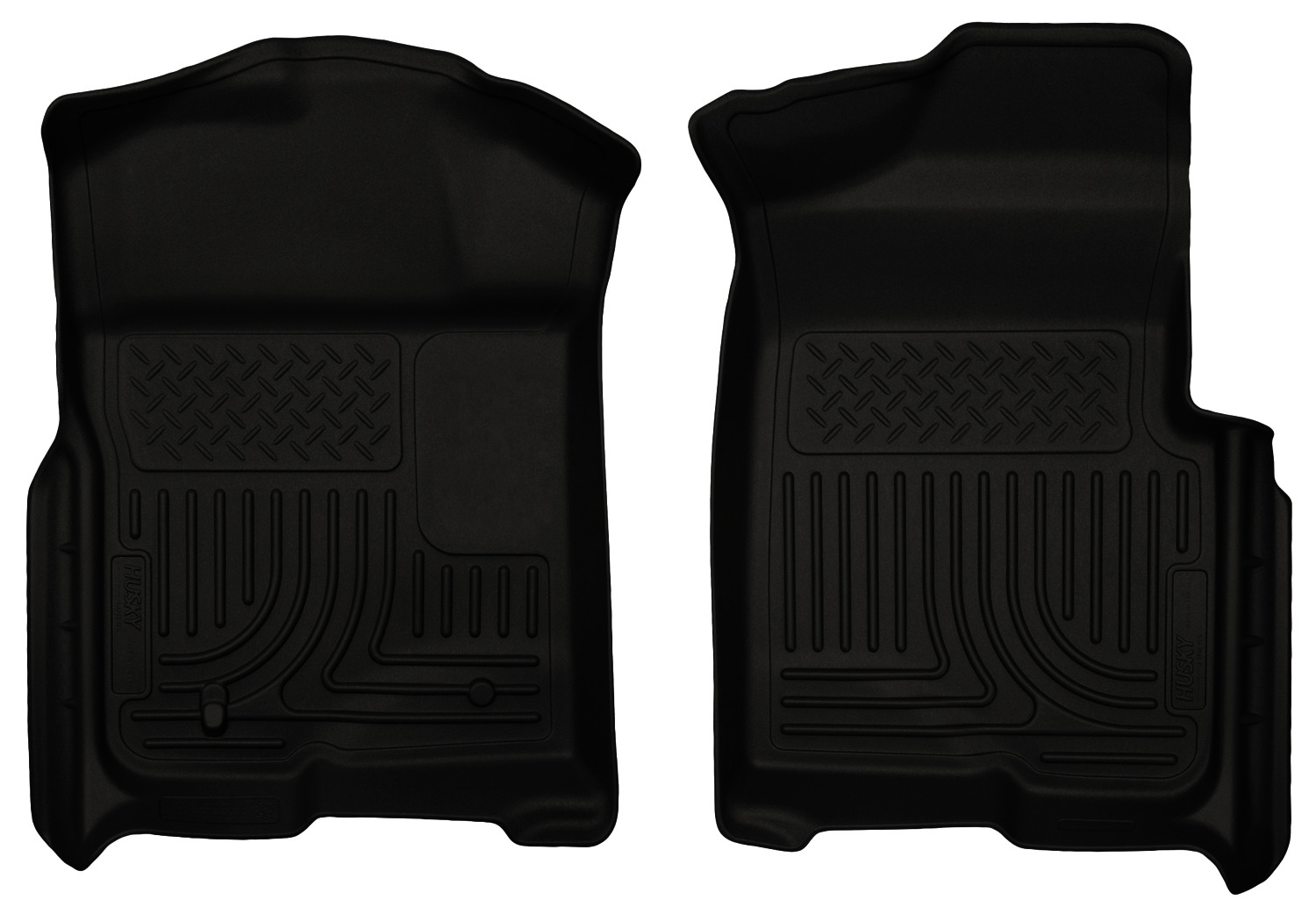 Diesel Auto Power Husky Floor Liners Front 0914 Ford F150 Black