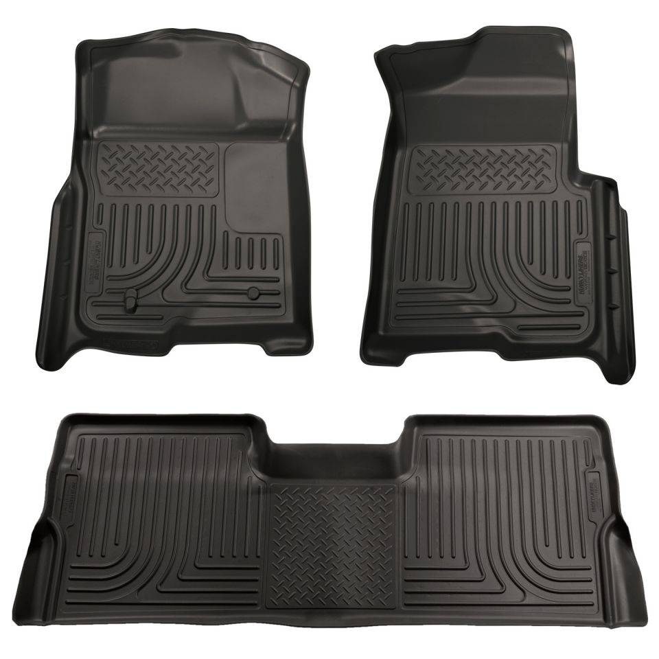 Diesel Auto Power Husky Floor Liners Front 2nd Row 09 14 F 150